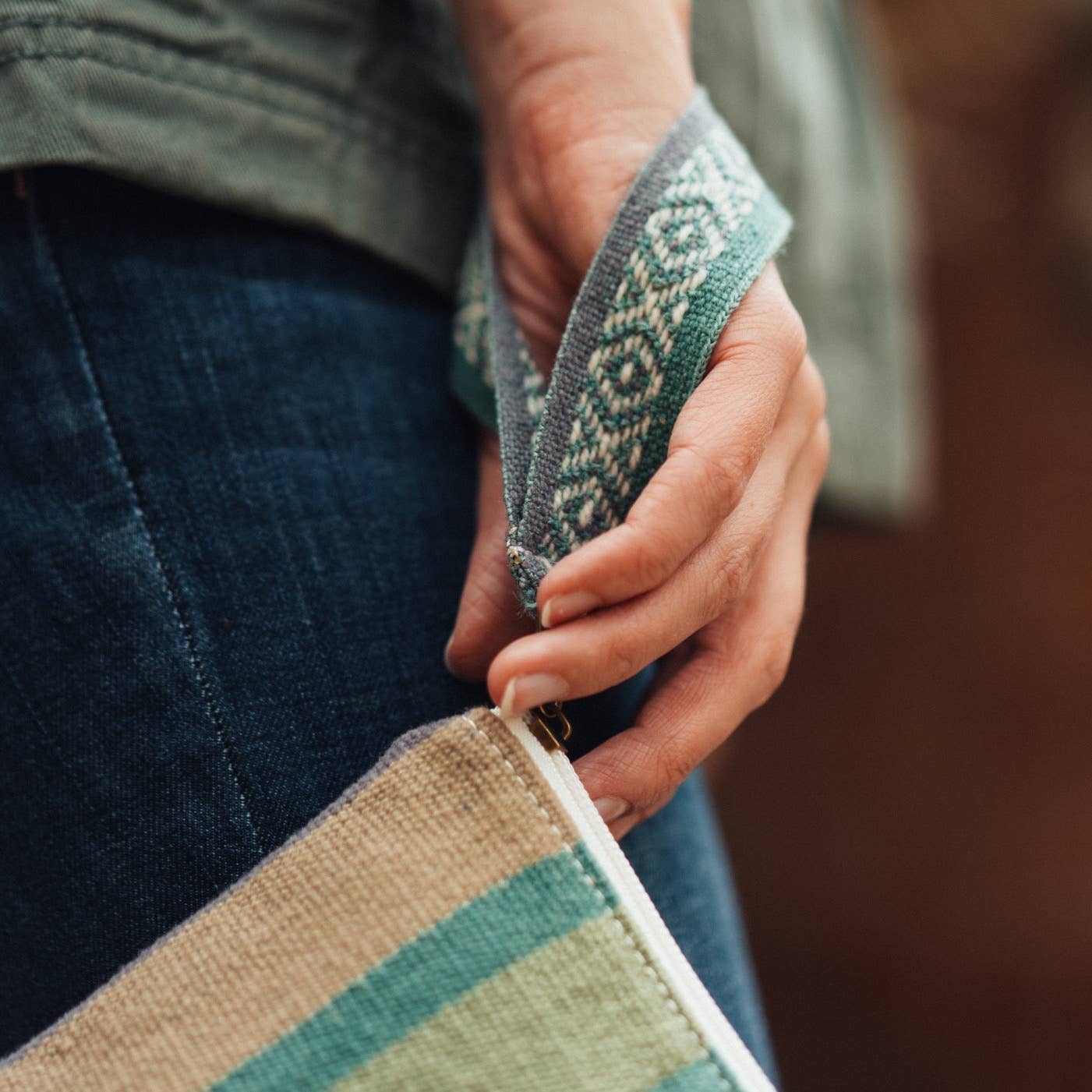 Wristlet Pouch in Jacaranda