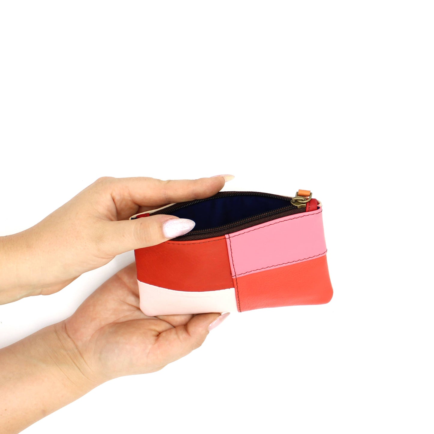 Patchwork Leather Pouch