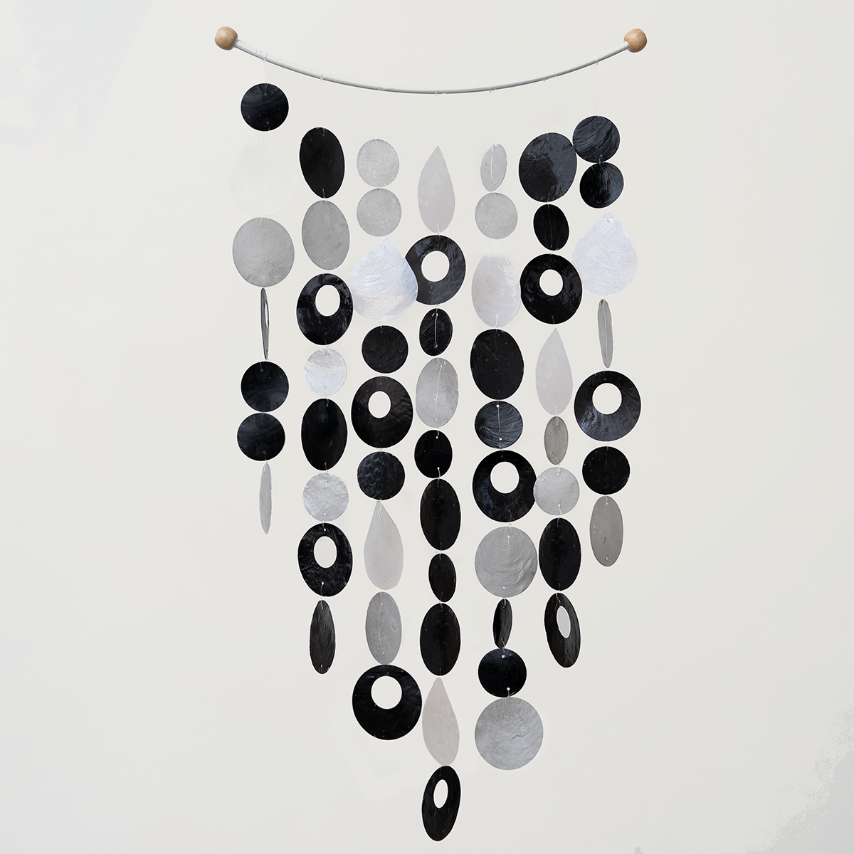 Capiz Chime Inverted Arch - Onyx