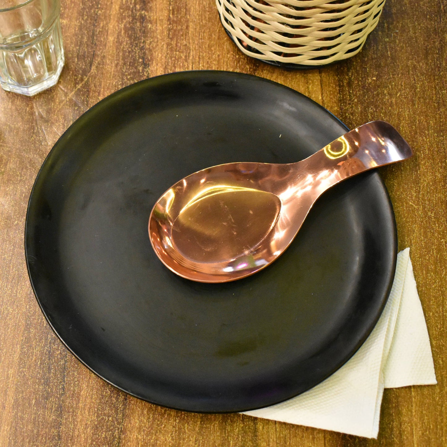Copper Plated Spoon Rest