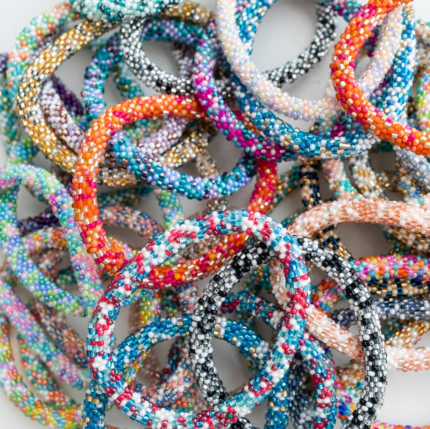 Roll-On Beaded Bracelet (Assorted Colors)