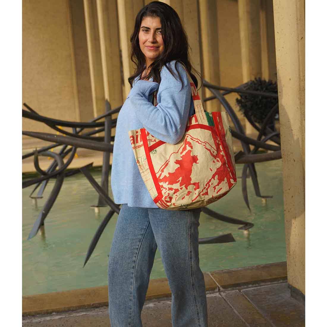 Mountain Recycled Book Bag