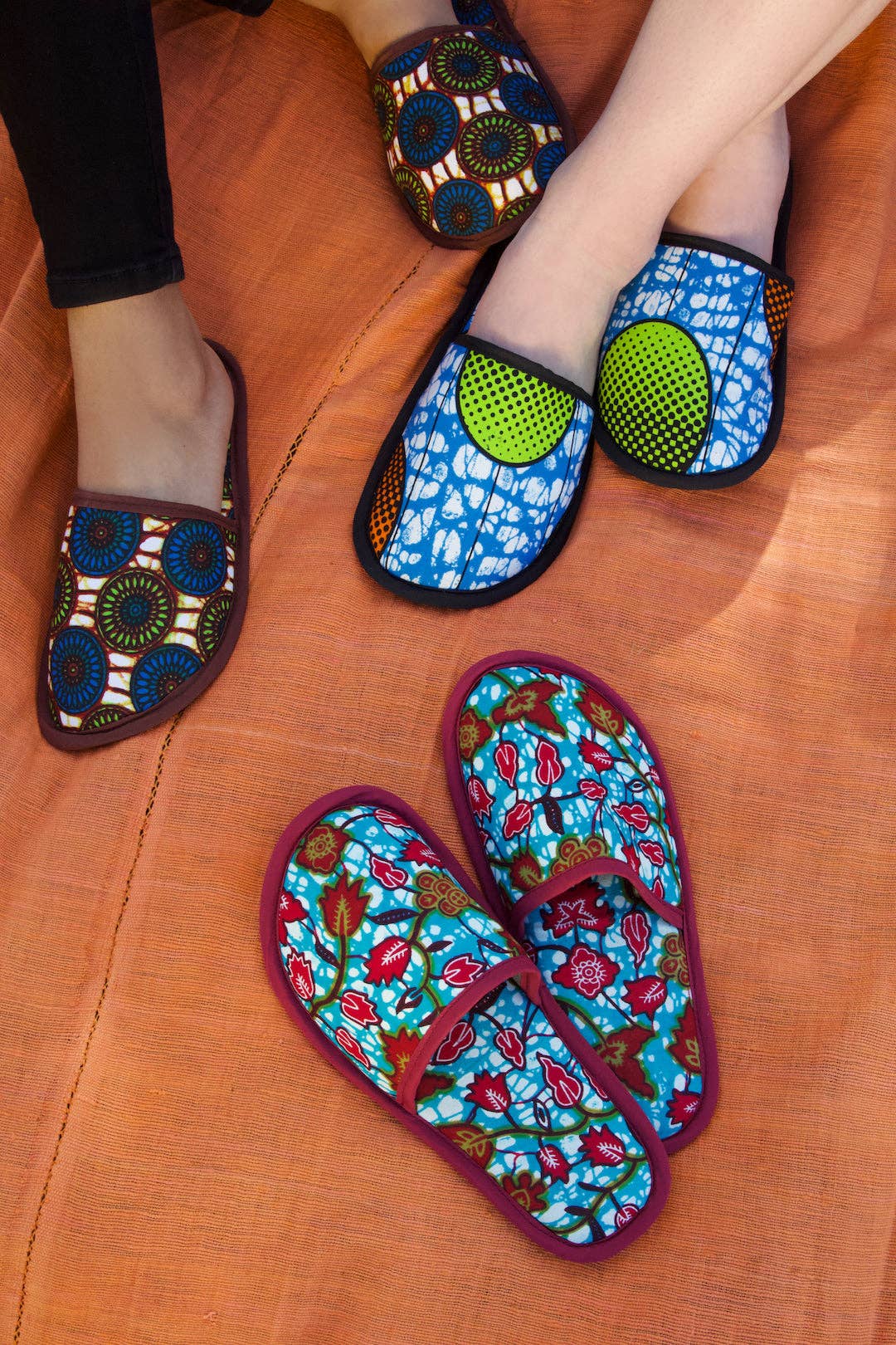Ankara Cloth House Slippers