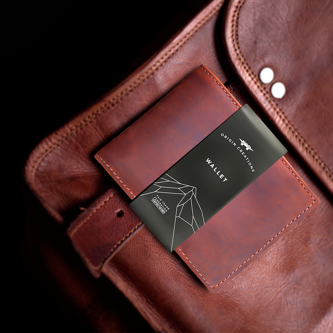 Bifold Leather Wallet - Saddle Brown