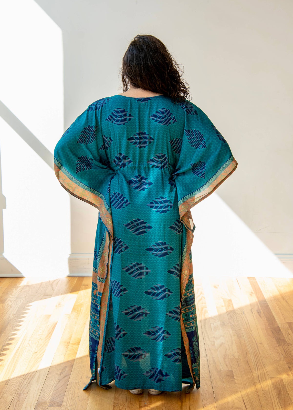 Sari Drawstring Kaftan