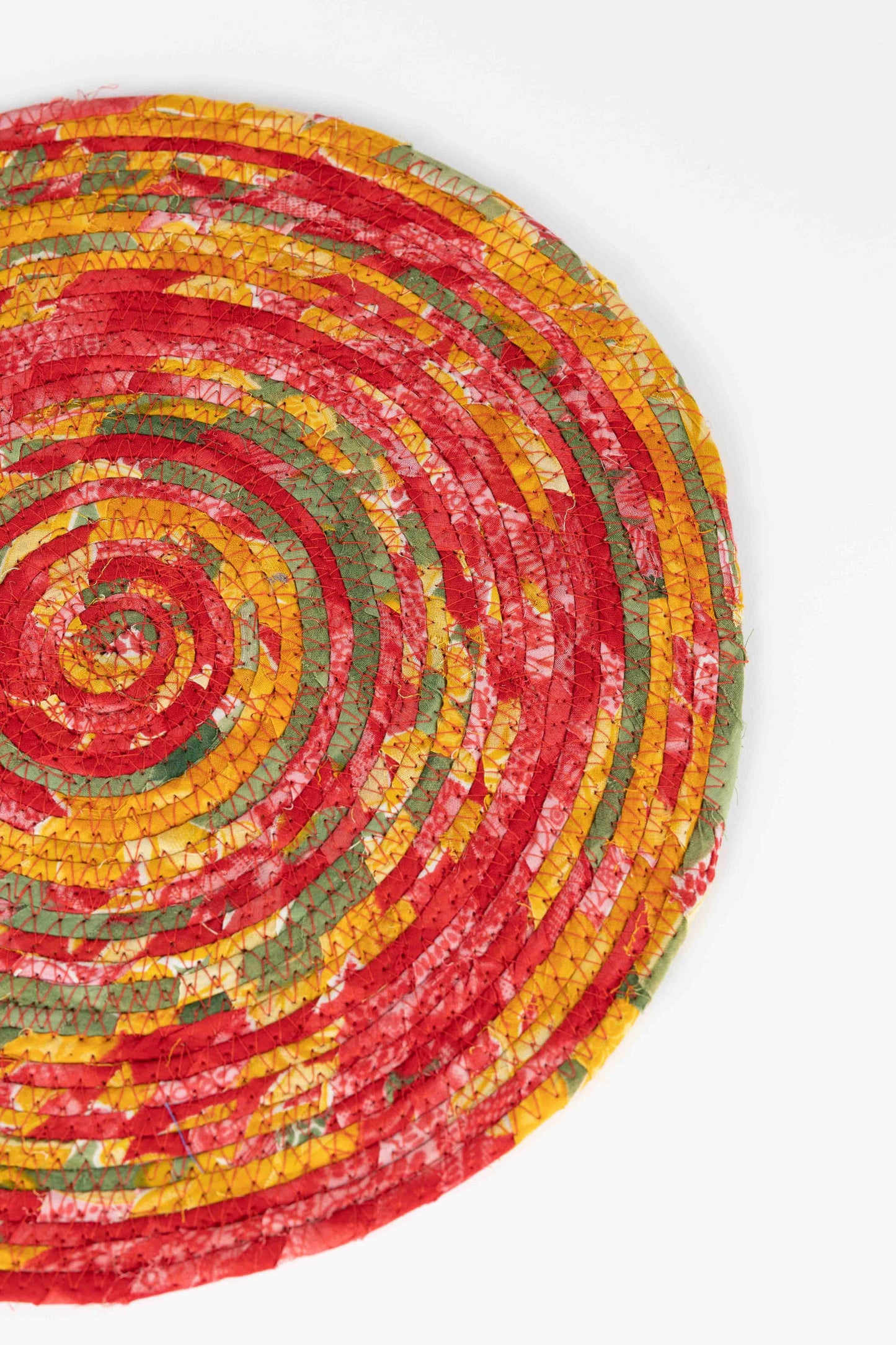 Recycled Saree Round Placemat