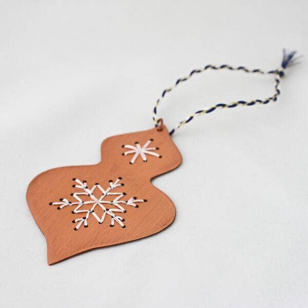 Copper Snowflake Ornament