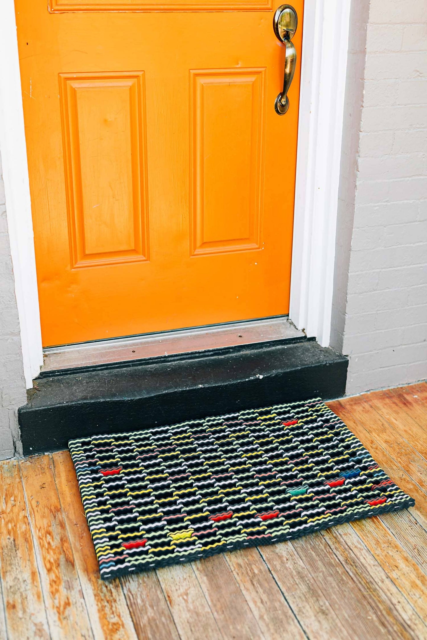 Upcycled Flip-Flop Mat
