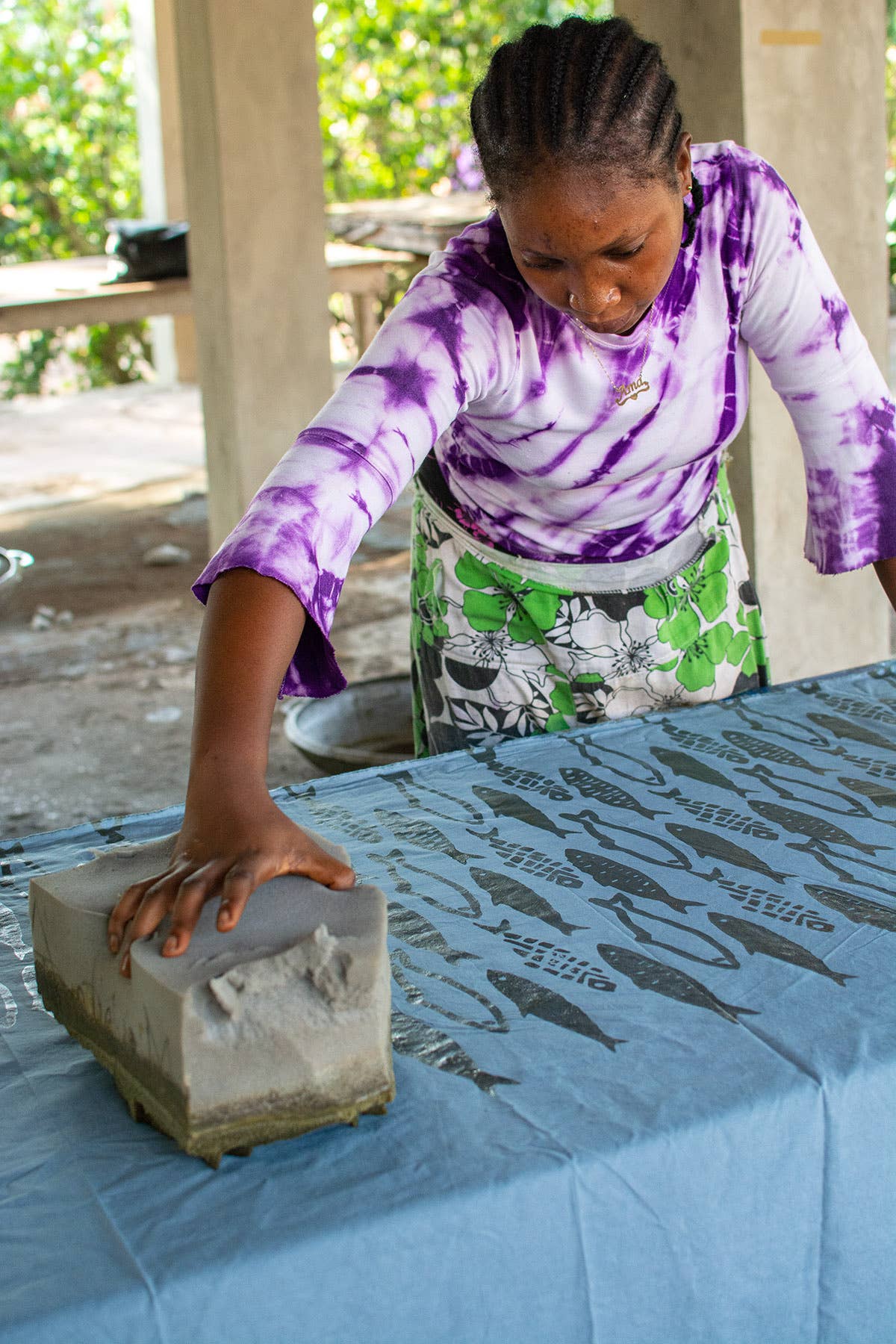 Batik Fish Apron