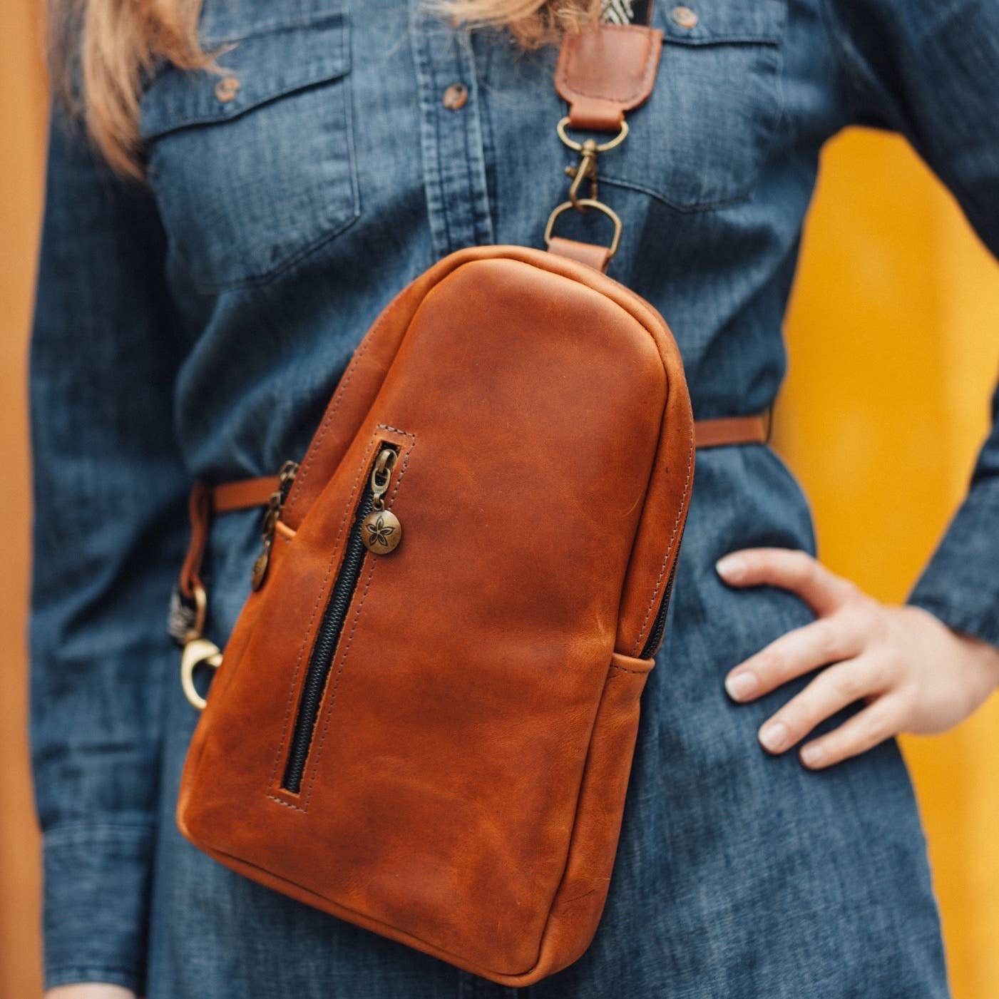 Leather Sling Bag