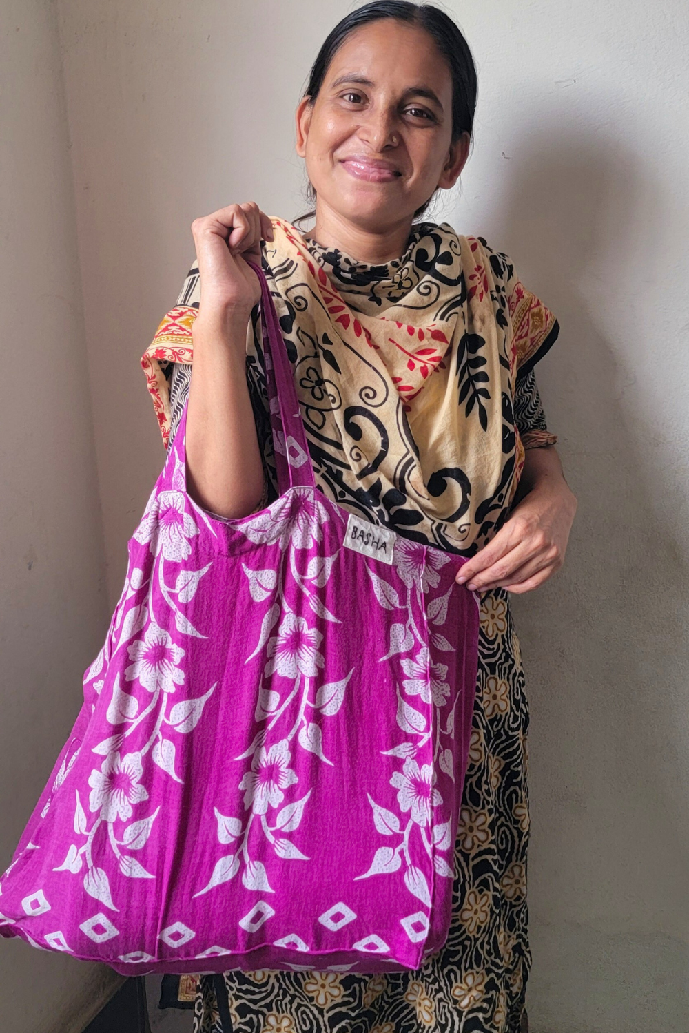Recycled Sari Gift Bag, Extra Large