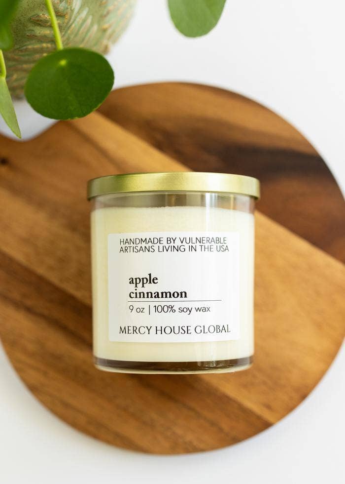 Apple Cinnamon Candle | 9 oz Glass Jar