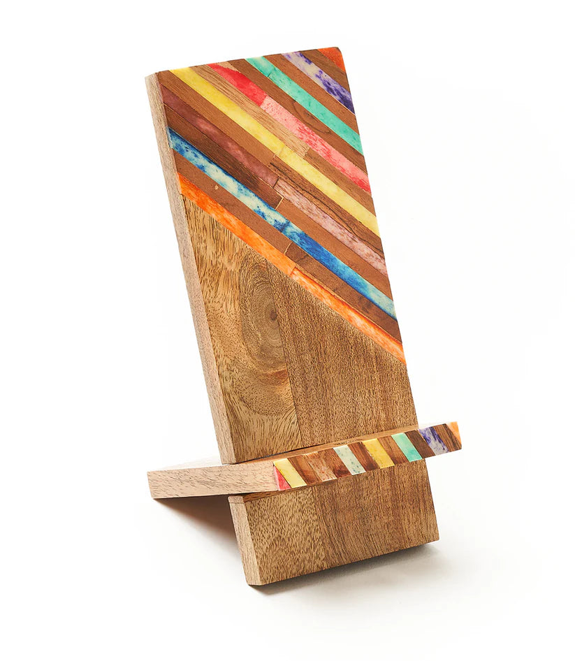 Hand-crafted Bone Wood Phone Stand
