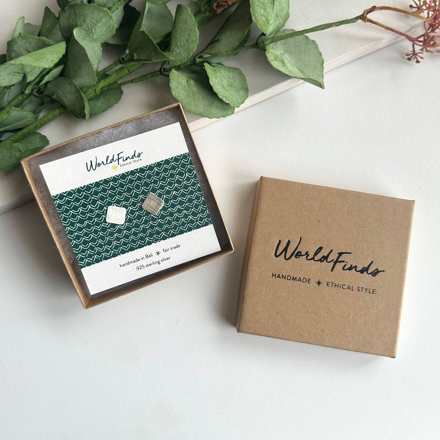 Square Sterling Silver Posts