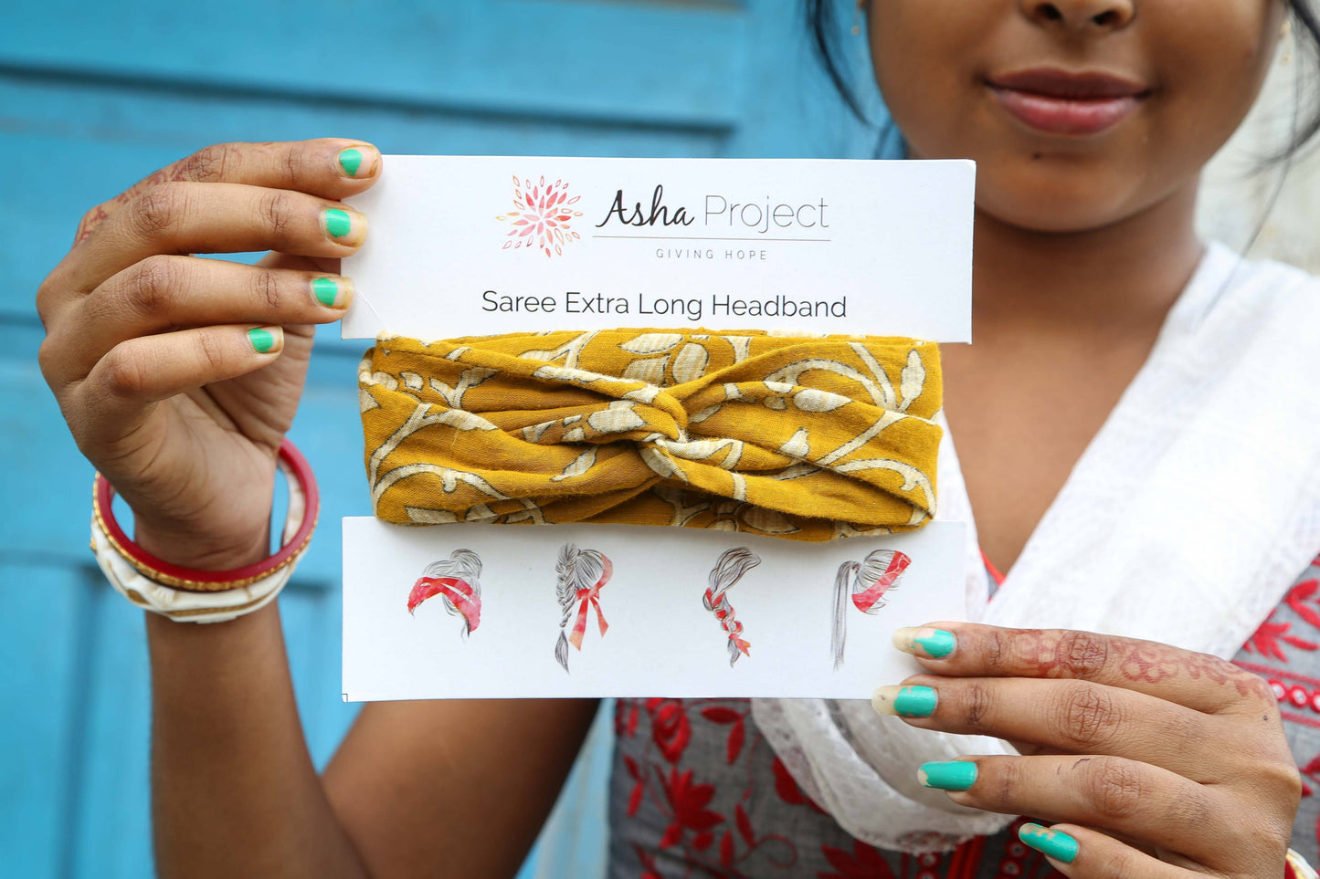 Simple Saree Hair Wrap