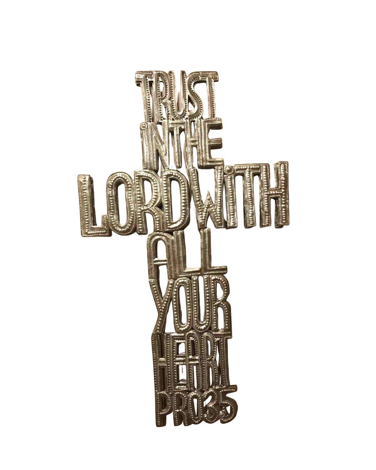 Trust in the Lord Metal Cross