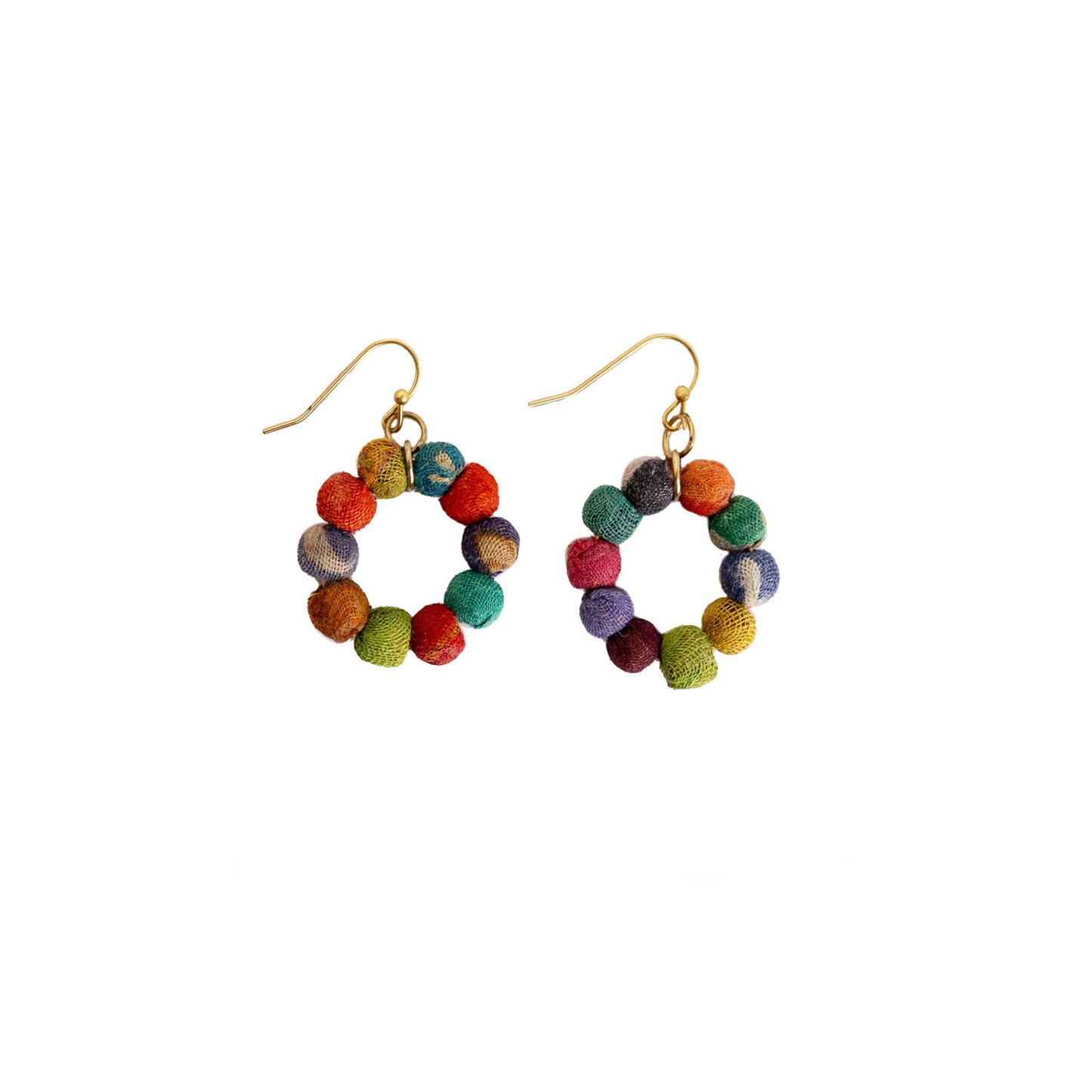 Kantha Petite Hoops