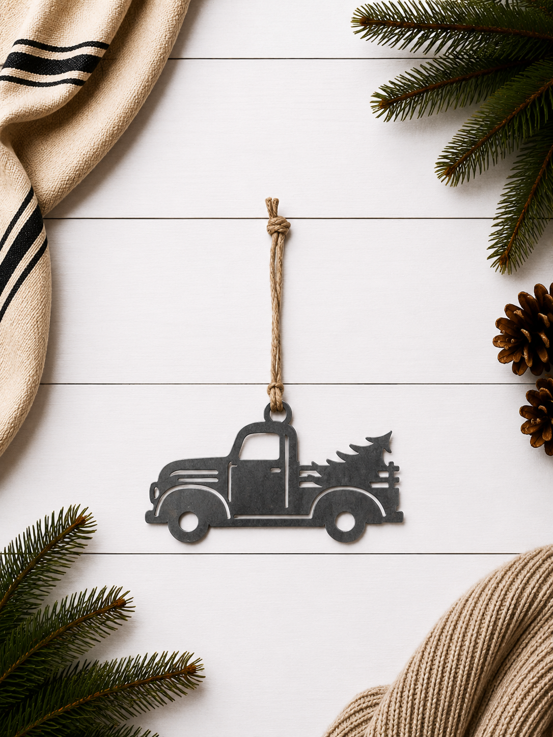 Farm Truck Christmas Tree Ornament