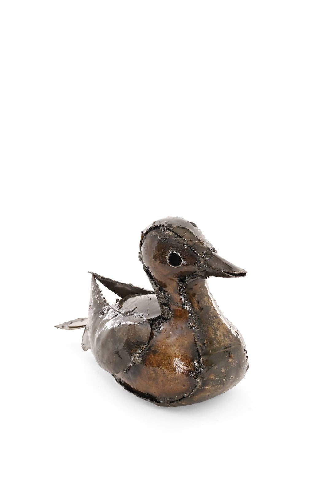 Resting Baby Gosling - Recycled Metal