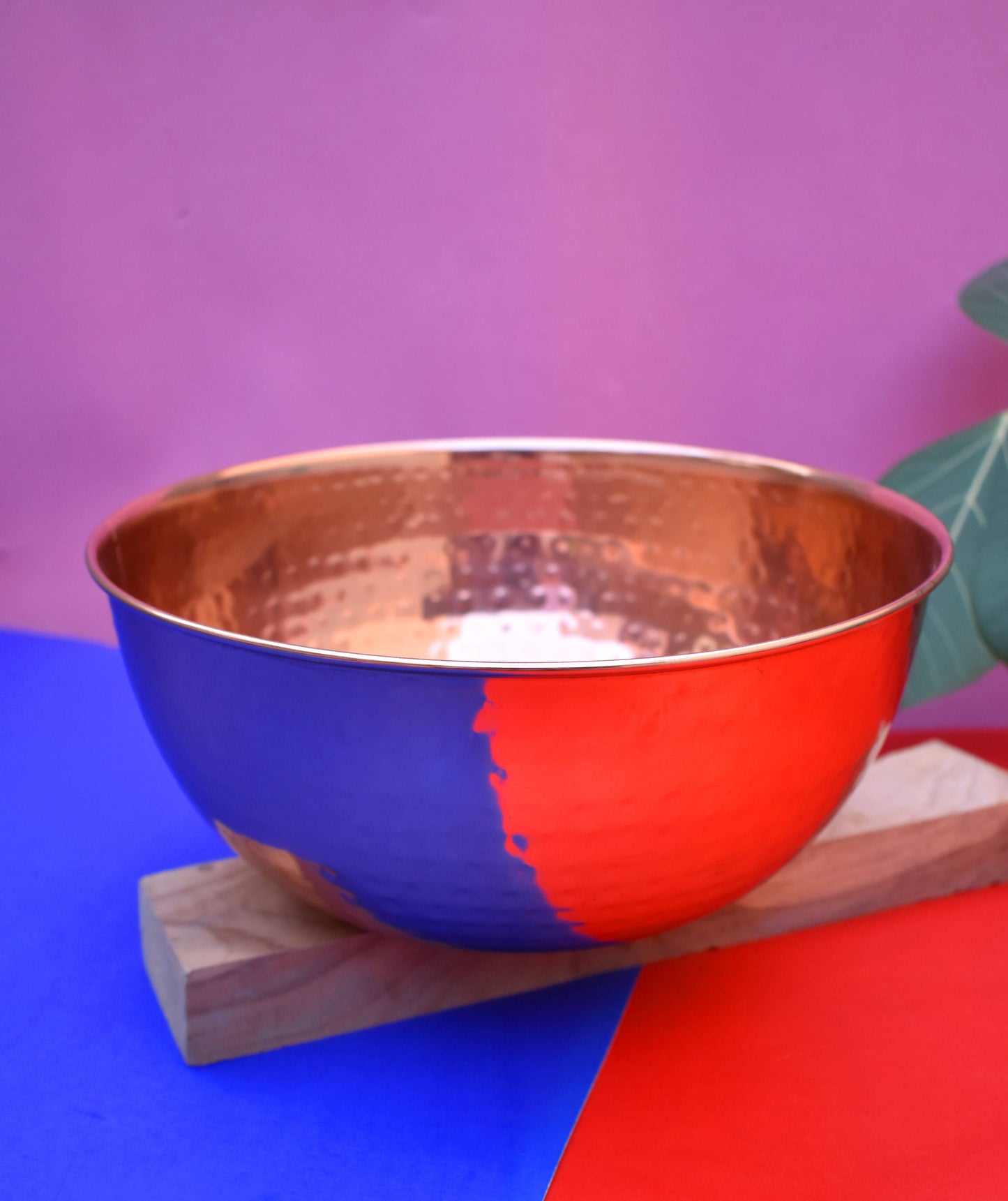 Large Hammered Copper Bowl 10"