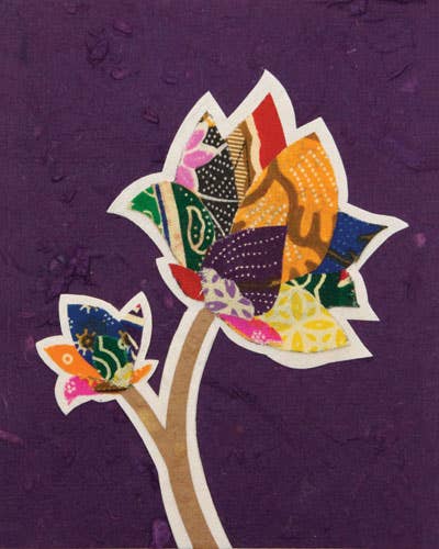 Batik Flower Card