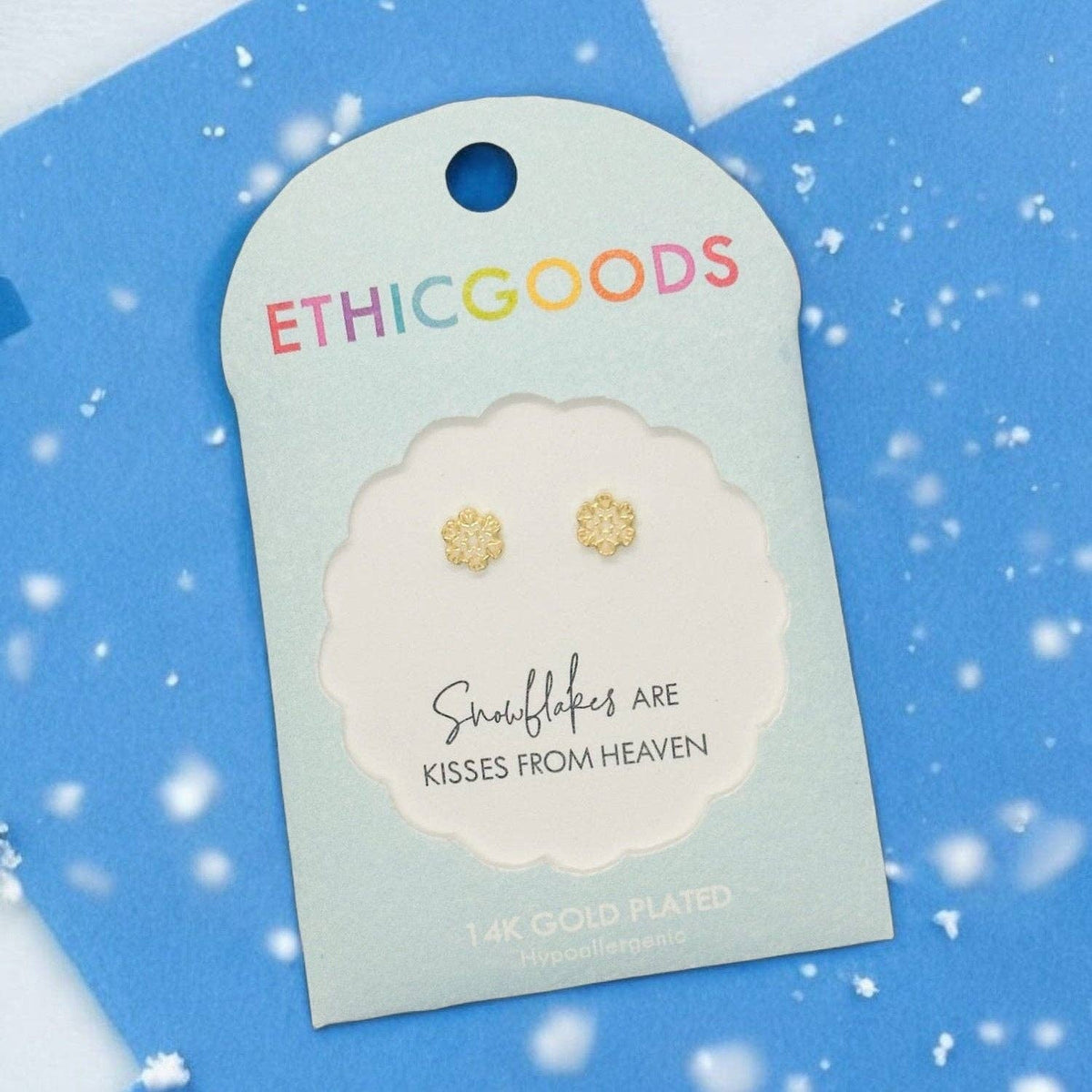 Snowflake Tiny Stud Earrings