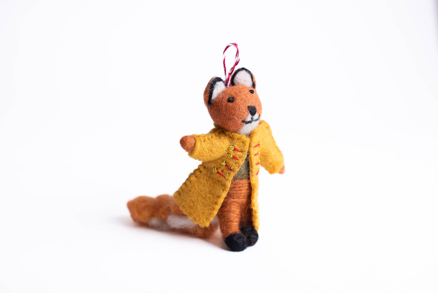 Felted Wool Fox Ornament