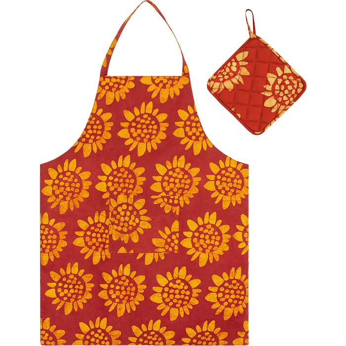 Batik Sunflower Apron