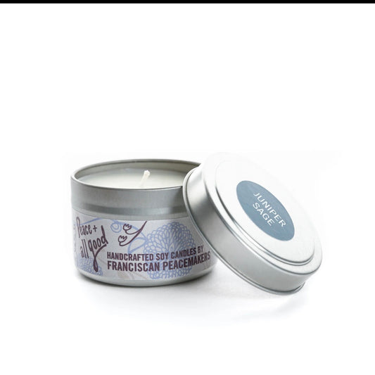 Juniper Sage Tin Candle