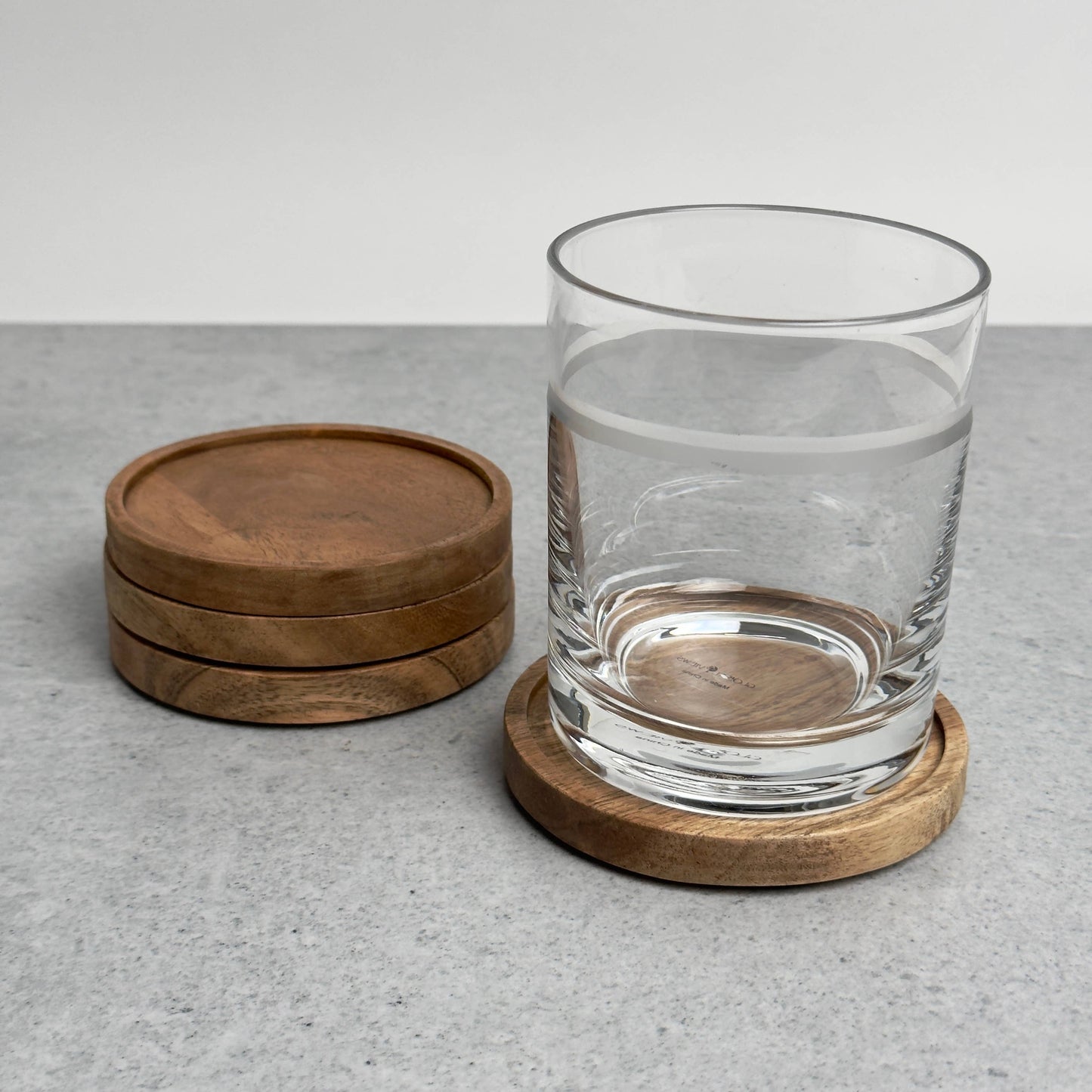 Acacia Wood Coasters, Set of 4