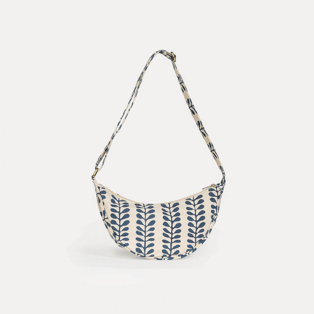Moon Sling Bag - Indigo Fern