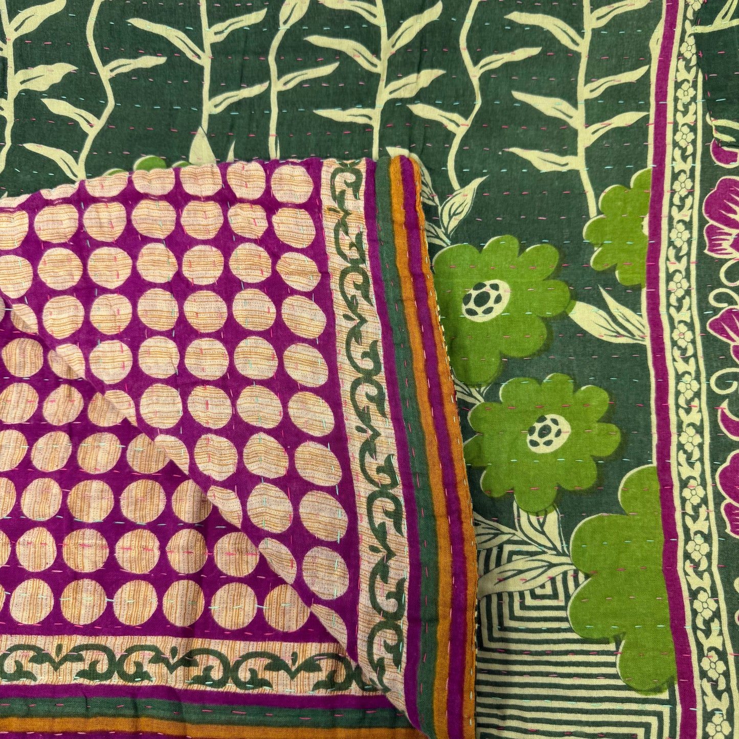 Personal Kantha Throw (approx 7ft x 3ft)