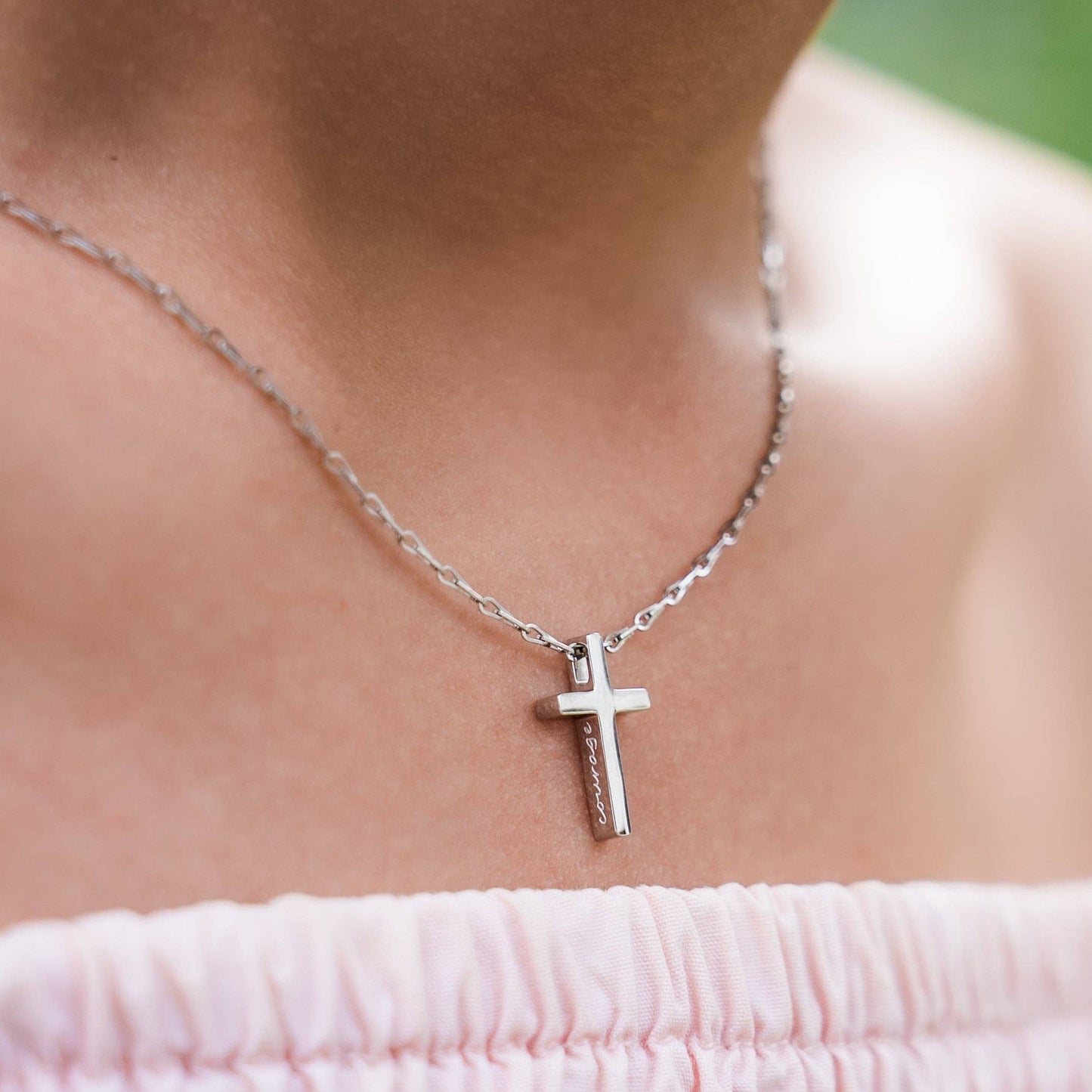 Courage Cross Necklace