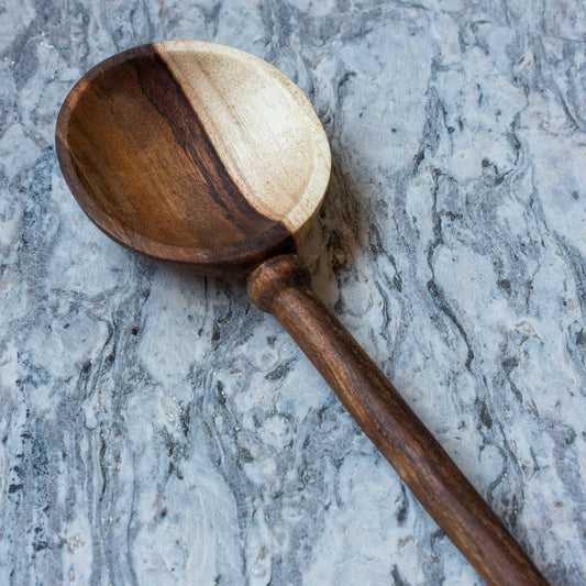 Hand Carved Wooden Large Spoon