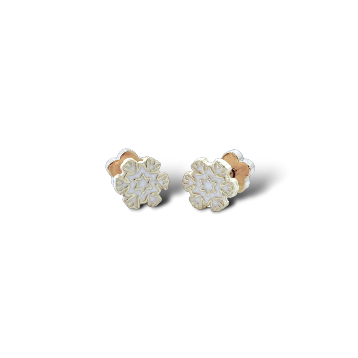Snowflake Tiny Stud Earrings