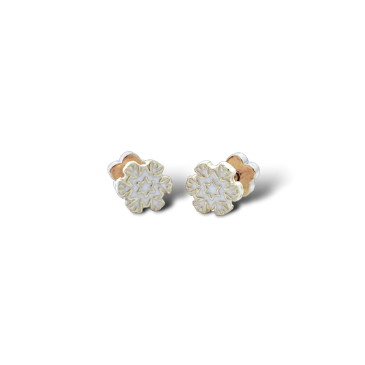 Snowflake Tiny Stud Earrings