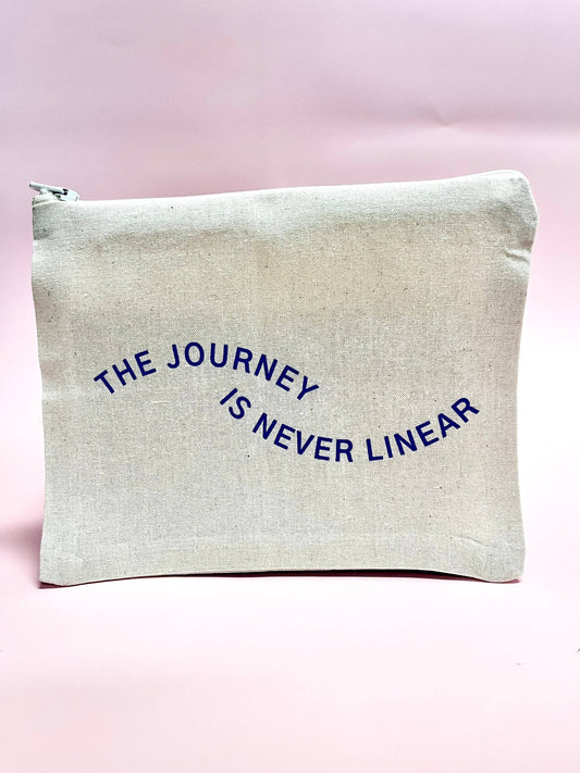 The Journey is Never Linear Zip Pouch