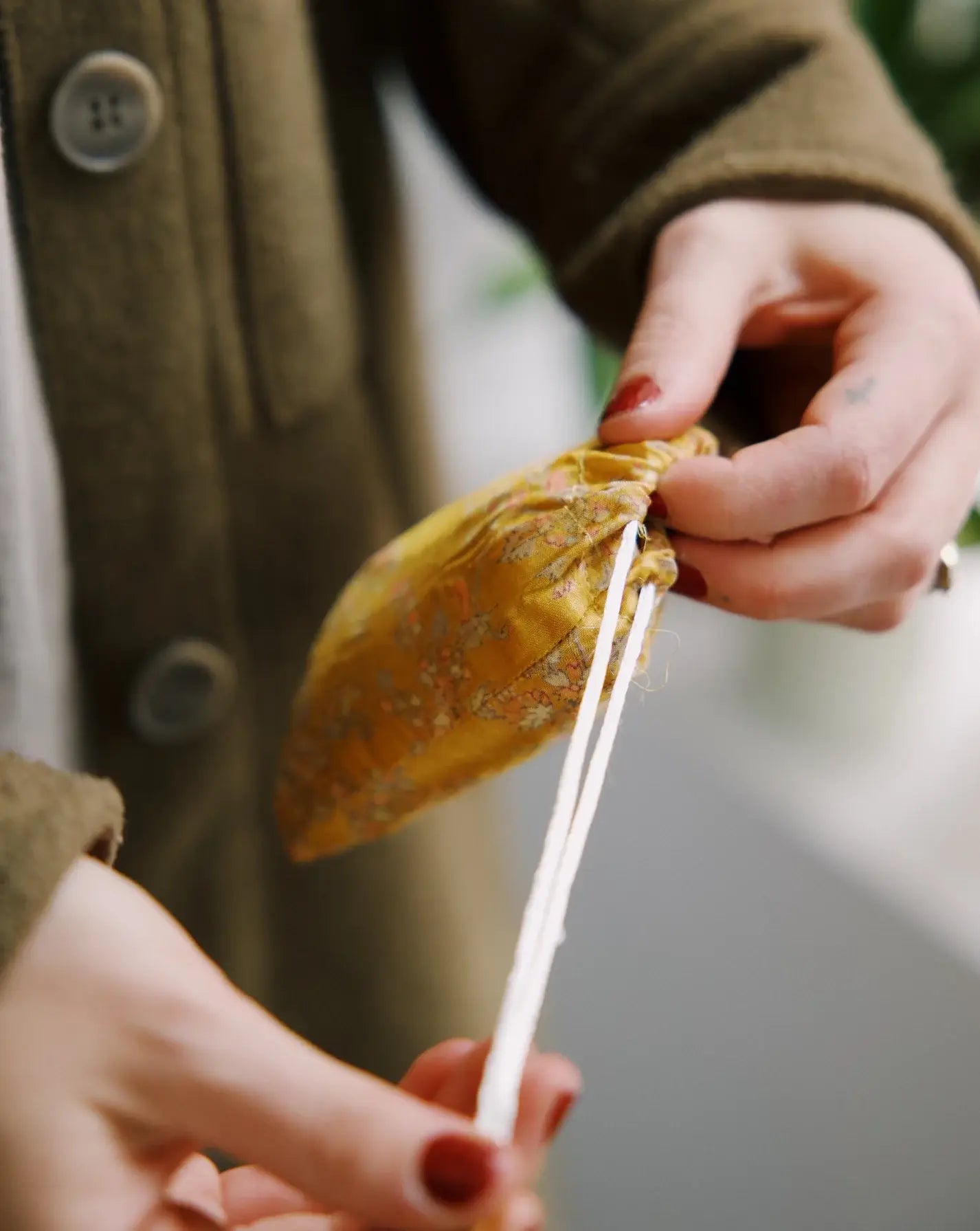 Re-Purposed Saree Tote Bag