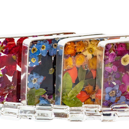 Flower Pendant Necklace - Mixed Colors