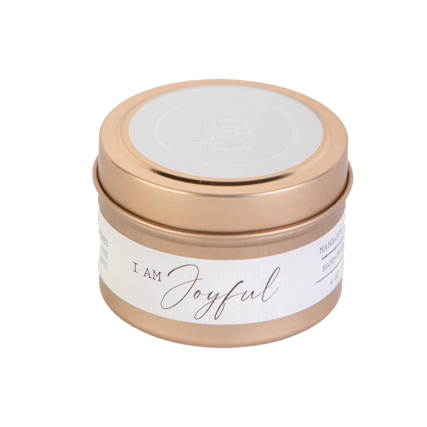 I AM Joyful 4oz Tin Candle