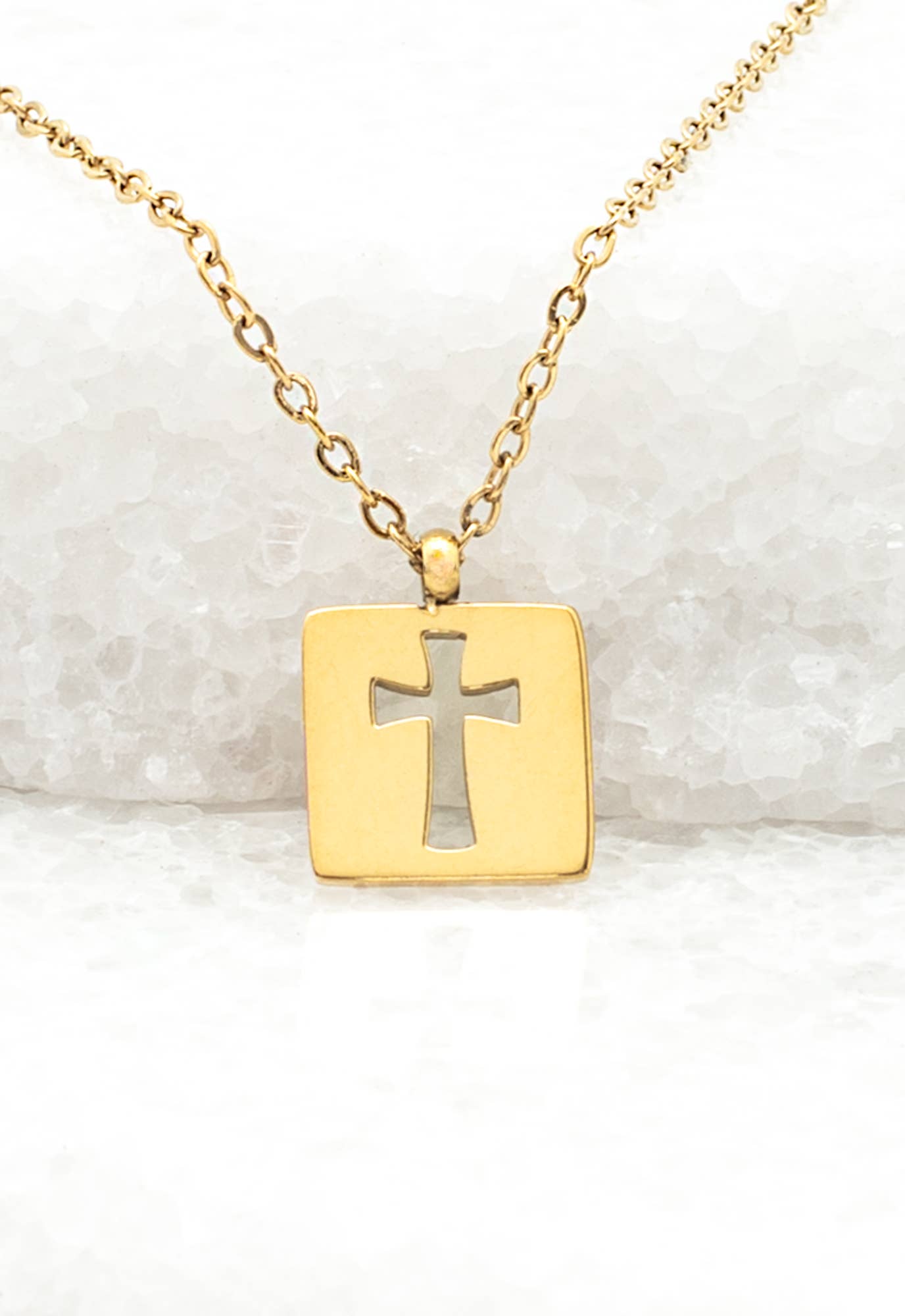 Gold Cross Necklace