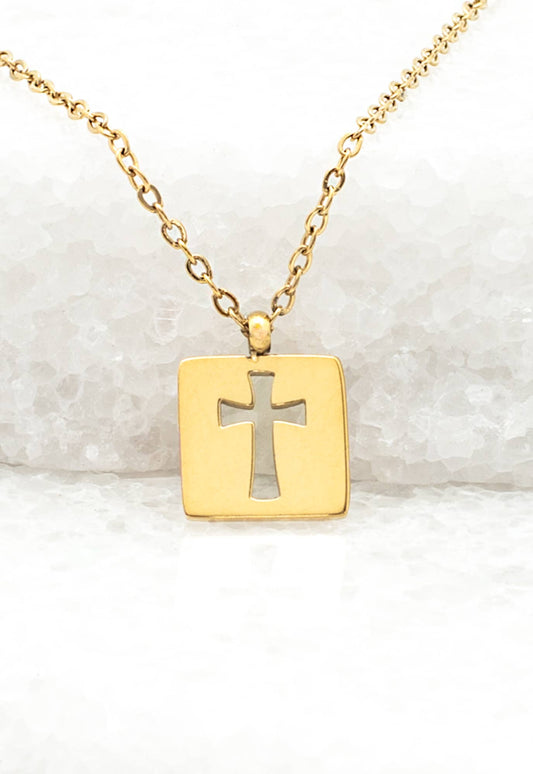 Gold Cross Necklace