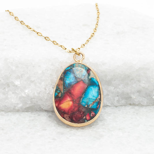 Mosaic Jasper Necklace