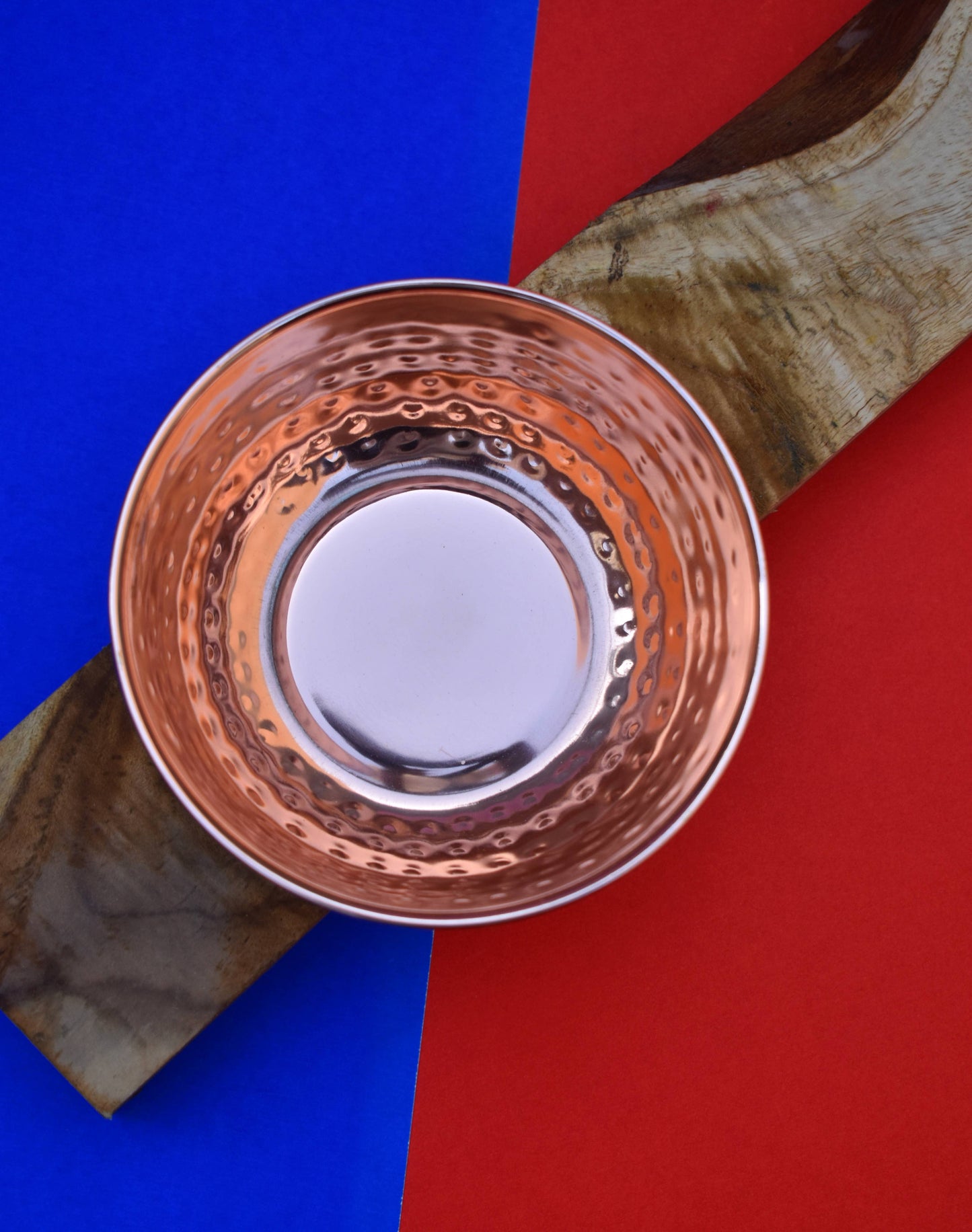Small Hammered Copper Finish Bowl 4.6"