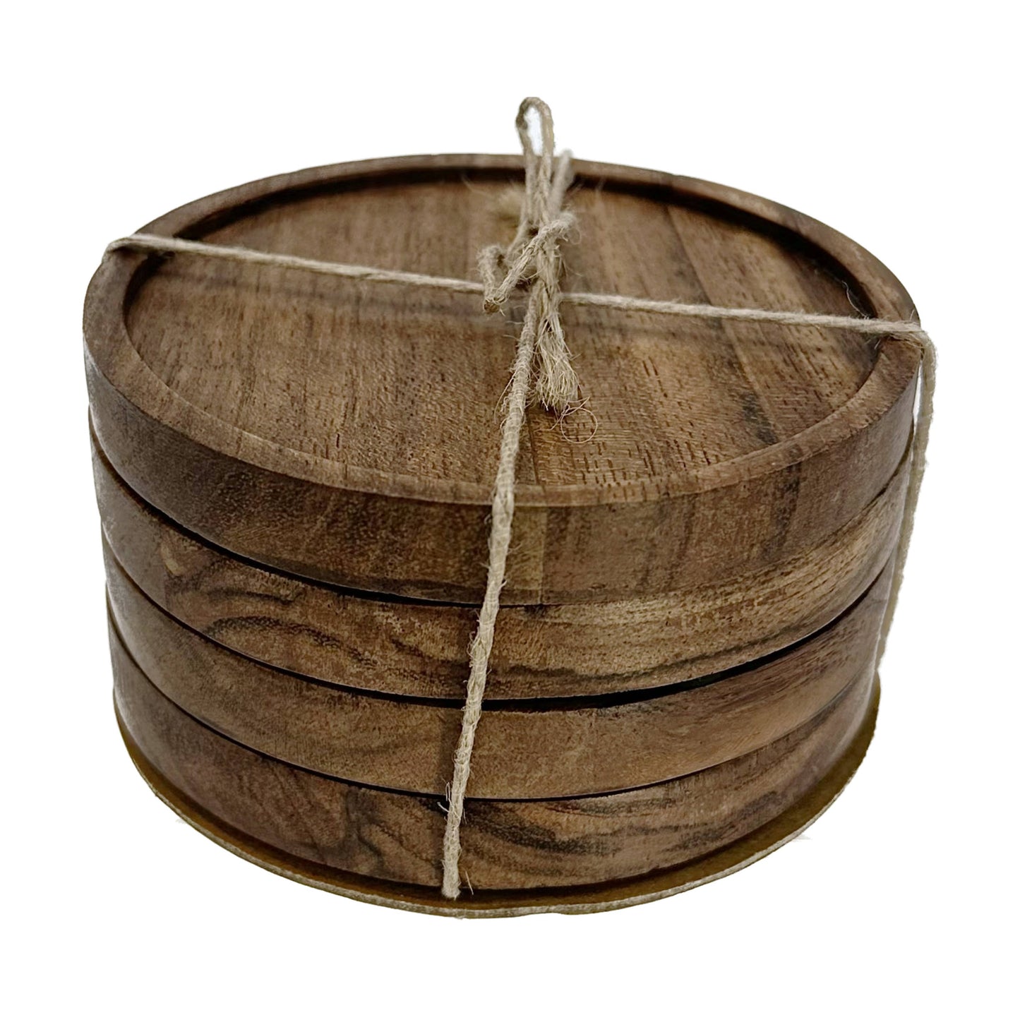 Acacia Wood Coasters, Set of 4