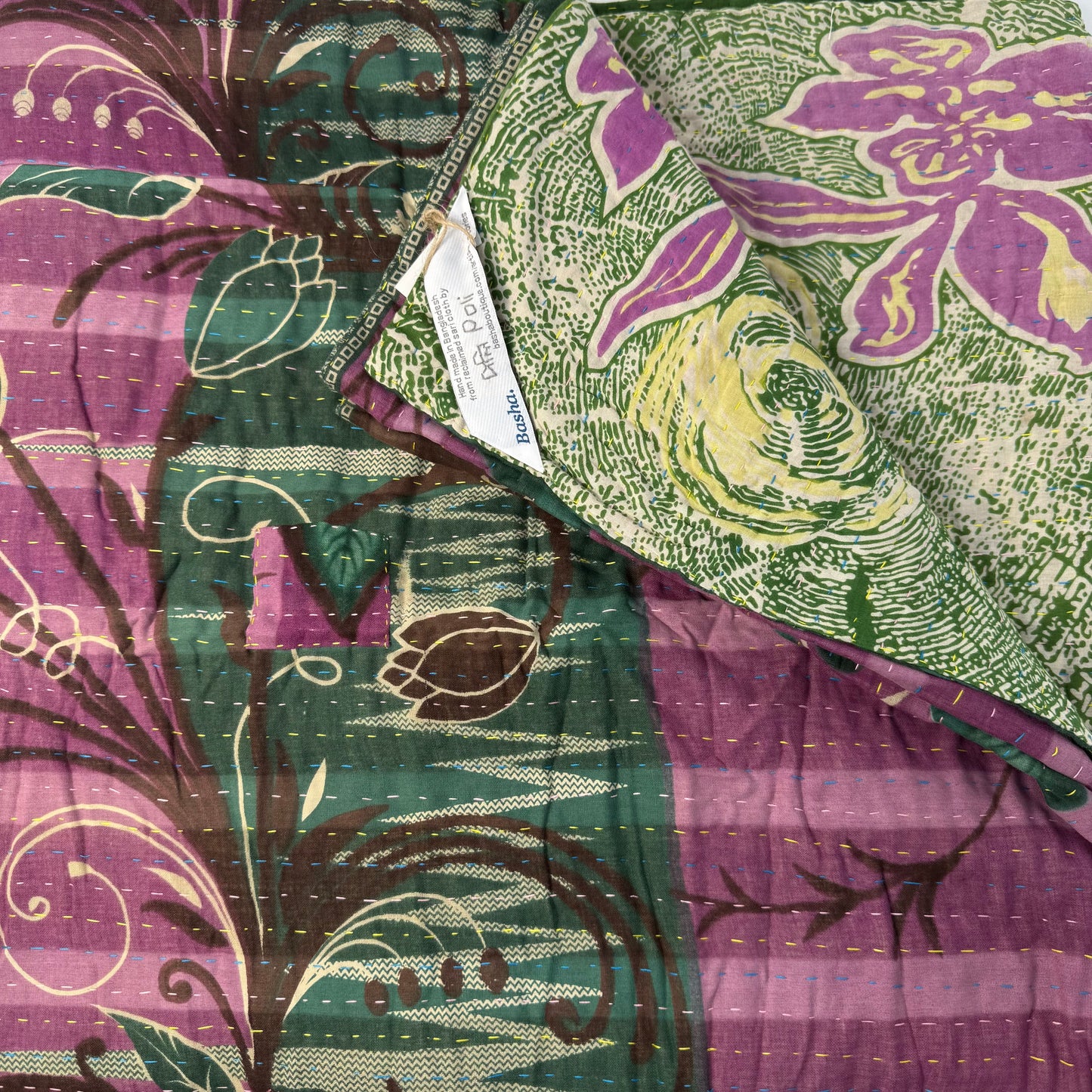 Personal Kantha Throw (approx 7ft x 3ft)