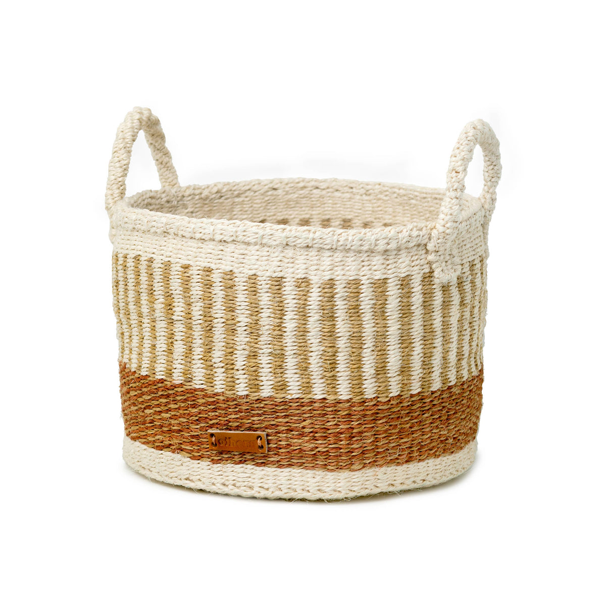 Sisal Round Basket with Handles