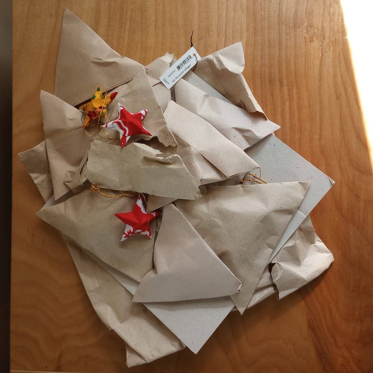 Recycled Sari Star Valance