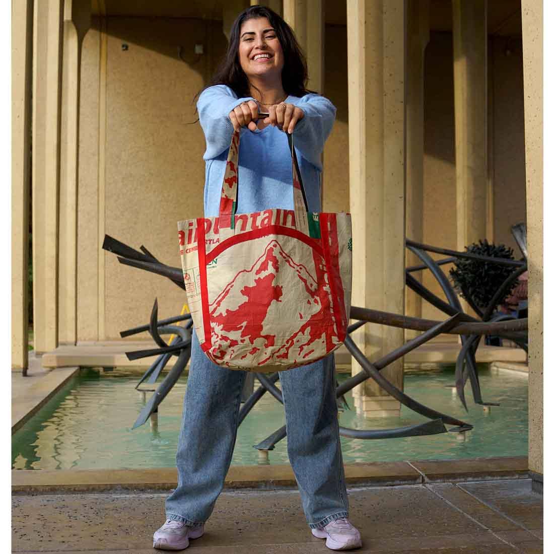 Mountain Recycled Book Bag