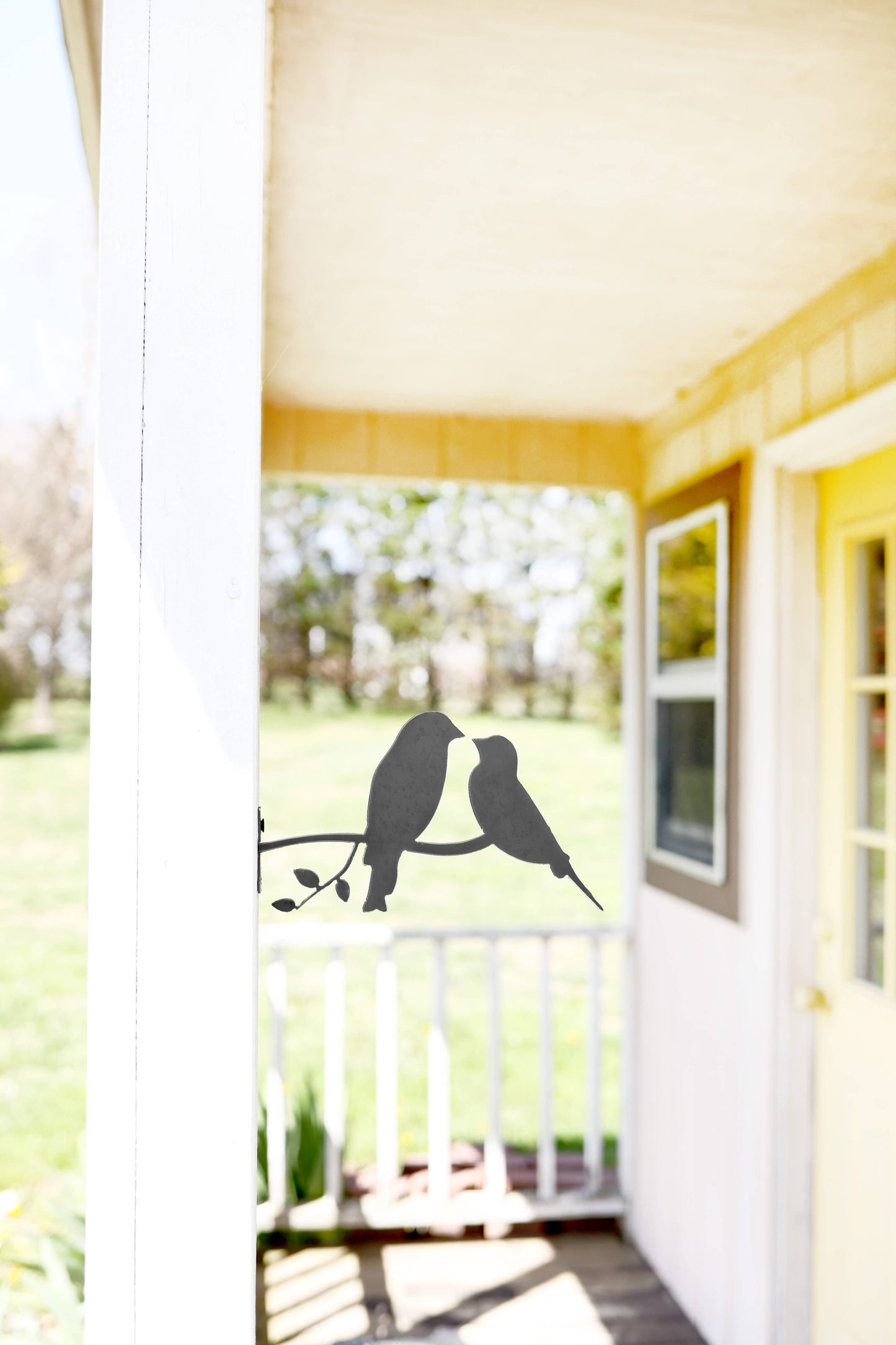 Metal Bird Statue - Love Birds Statue